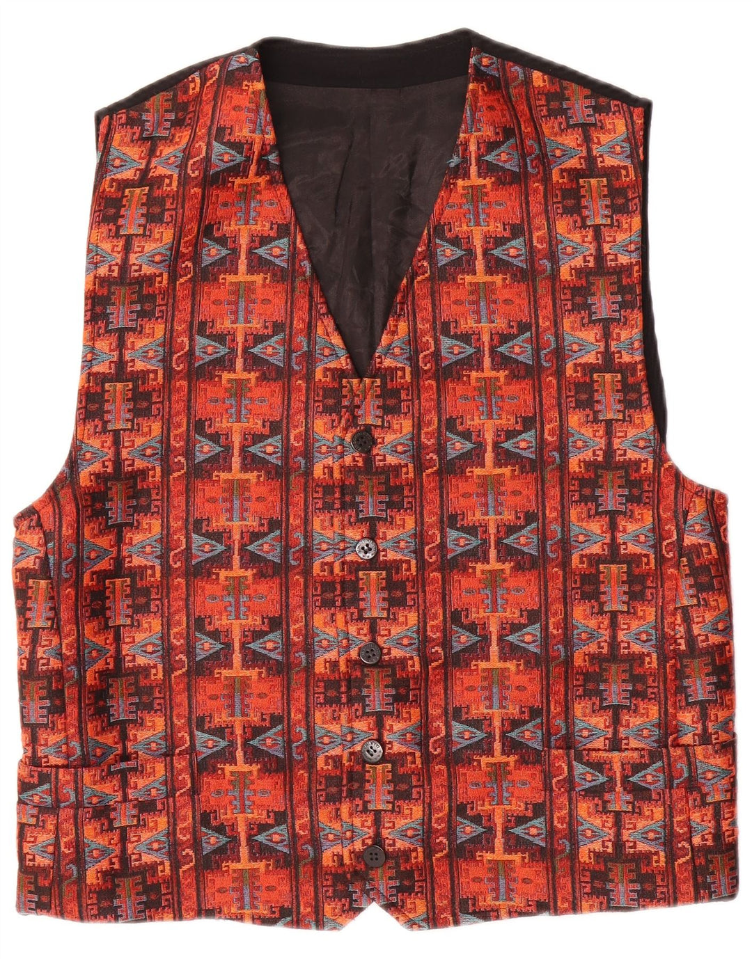 Umberto Ginocchietti Gilet Bărbați Roșu Mediu Geometric