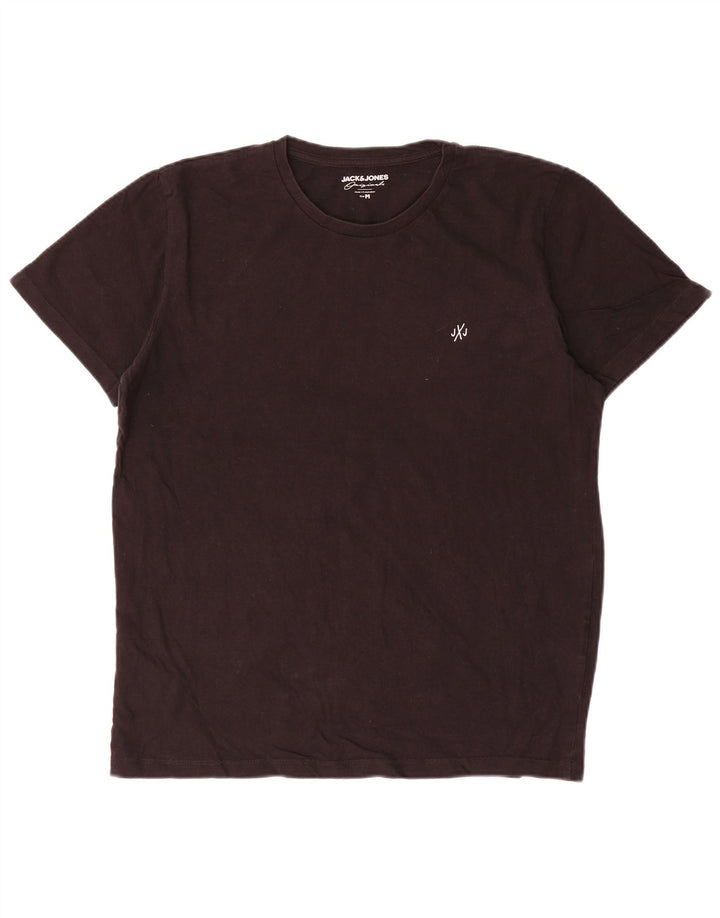 Jack & Jones Tricou Bărbați Top Mediu Negru Bumbac