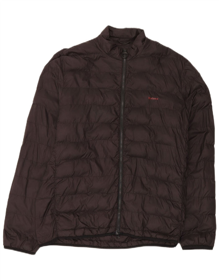 Jachetă căptușită pentru bărbați Barbour UK 42 XL Poliamidă neagră
