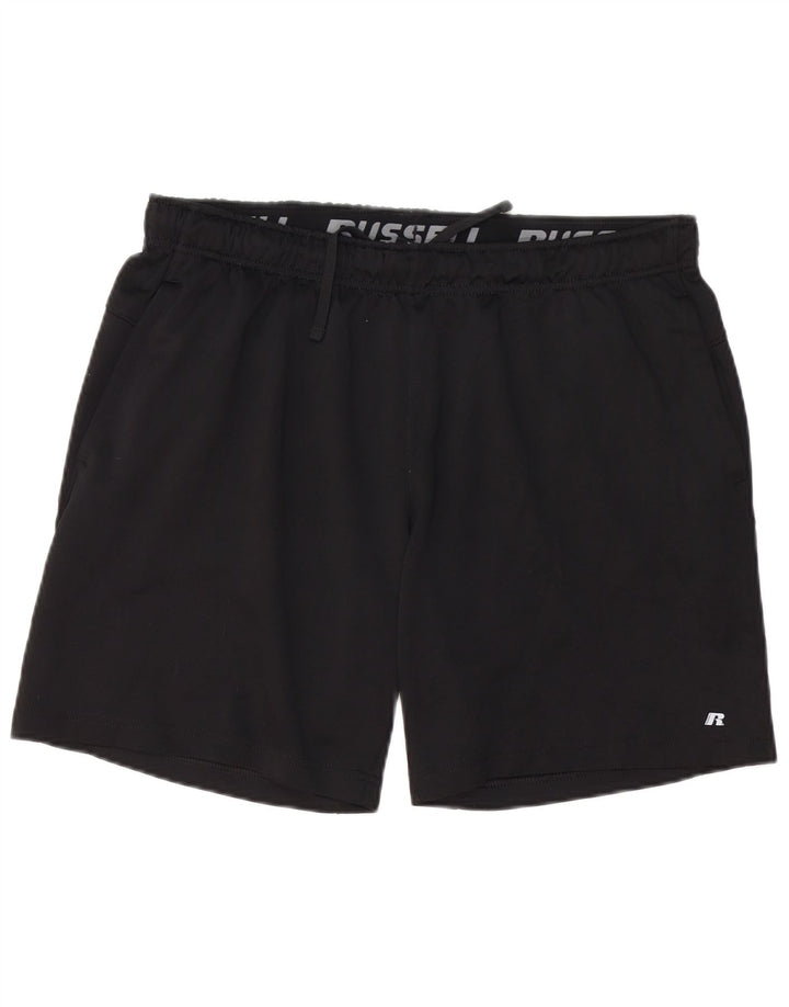 Pantaloni scurți sport pentru bărbați RUSSELL ATHLETIC XL poliester negru