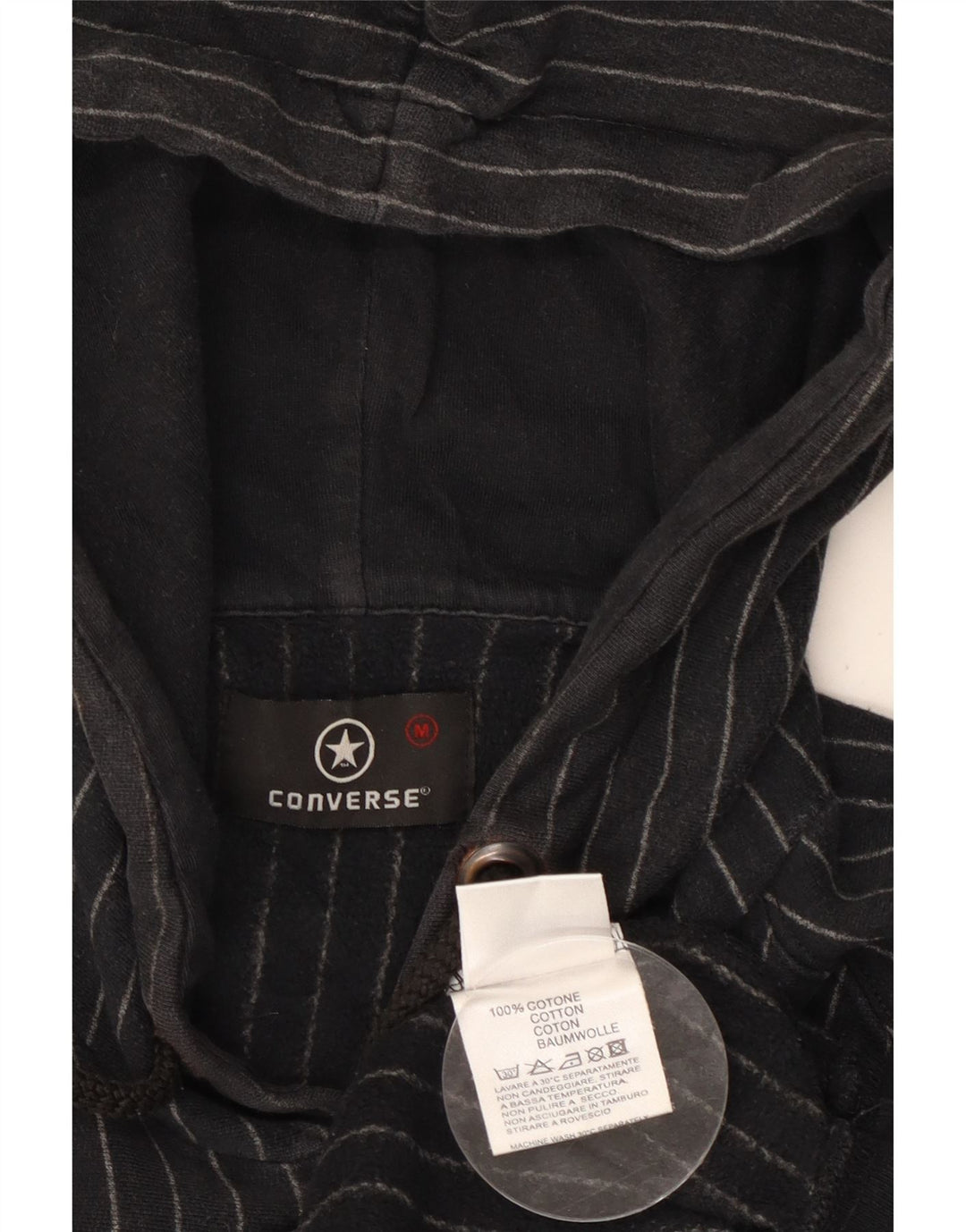 Pulover CONVERSE Chuck Taylor Graphic pentru bărbați, mediu cu dungi negru