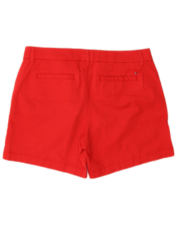 Pantaloni scurți chino Tommy Hilfiger pentru femei US 8 Medium W30 Bumbac roșu