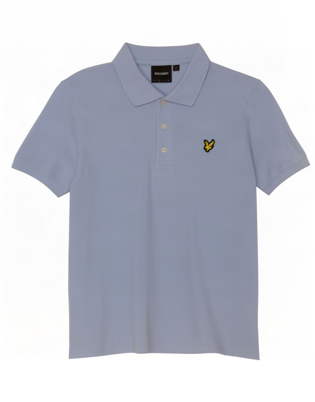 Tricou polo Lyle & Scott pentru bărbați, bumbac albastru mediu