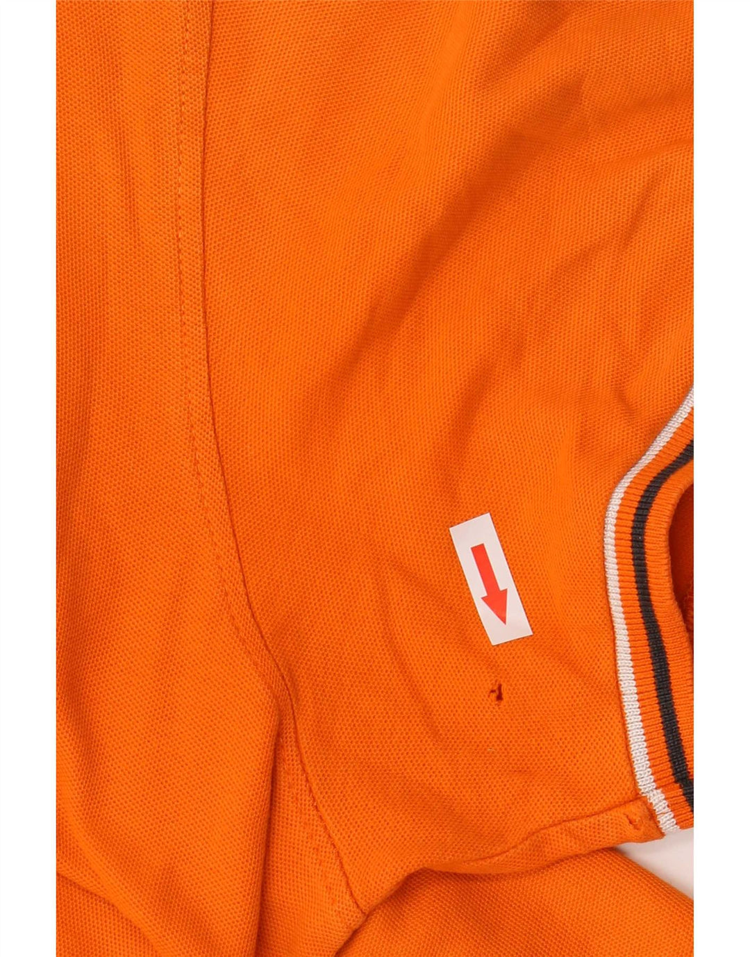Tricou polo pentru bărbați Lotto 3XL în dungi portocalii