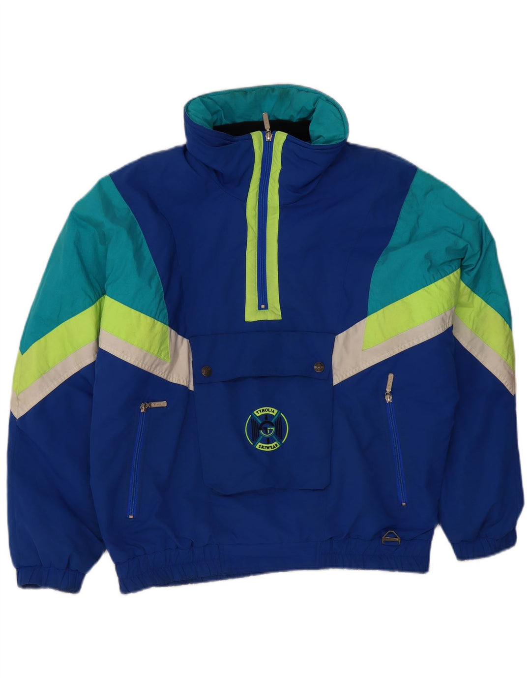 Jachetă de schi tip pulover pentru bărbați Tyrolia UK 40, mare, albastru, poliester color bloc