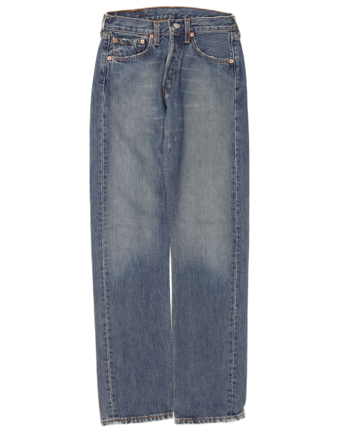 Blugi drepți distressed 501 Levi's pentru bărbați L27 L32 Bumbac albastru