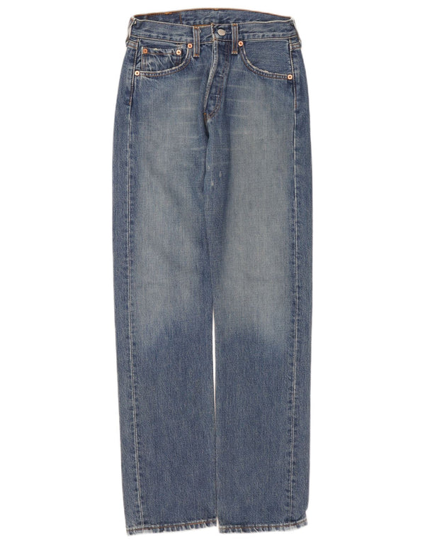 Levi's Mens 501 Distressed Straight Jeans W27 L32 Blue Cotton