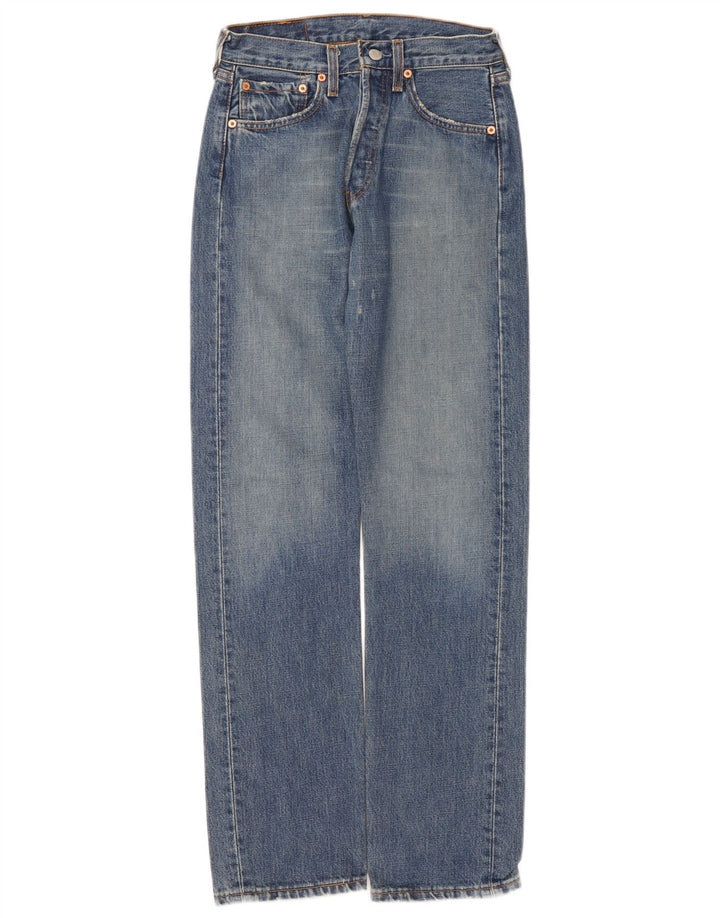 Blugi drepți distressed 501 Levi's pentru bărbați L27 L32 Bumbac albastru
