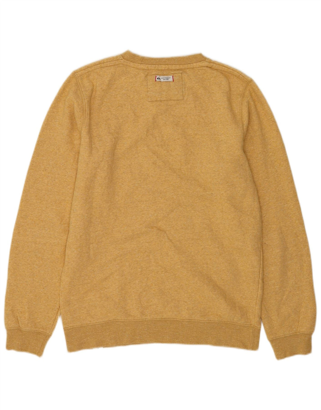Pulover Quiksilver pentru bărbați, bumbac galben mic