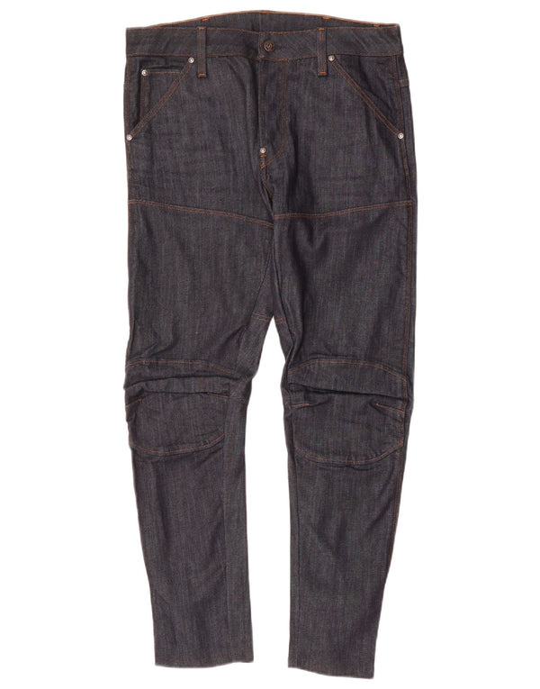 G-STAR Mens Slim Jeans W32 L32 Navy Blue Cotton