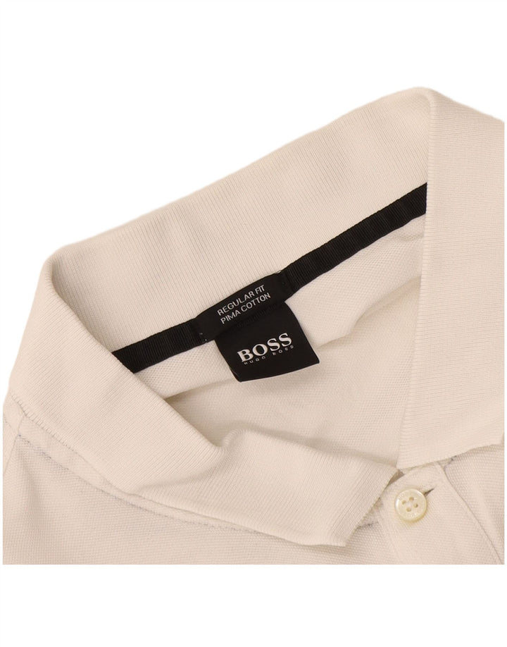 Tricou polo Hugo Boss pentru bărbați, cu formă regulată, XL, alb