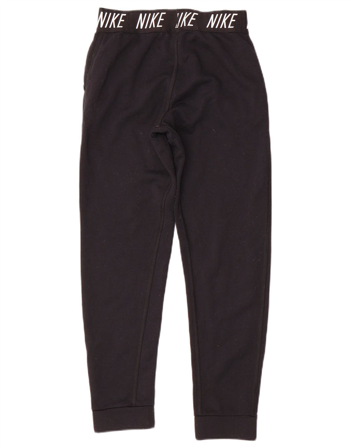 Pantaloni de trening grafic Nike pentru femei Pantaloni de jogging UK 12 Poliester mediu negru