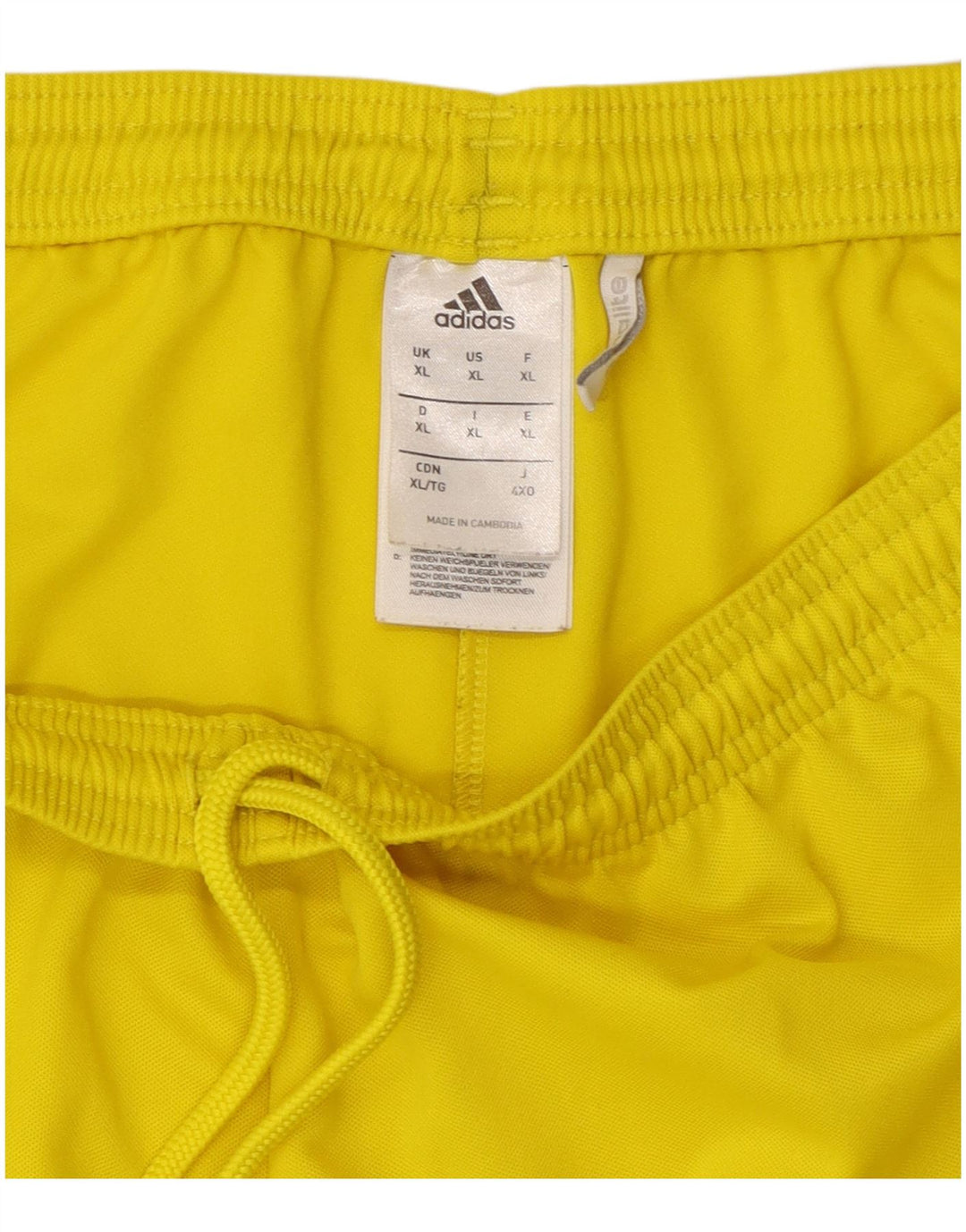 Pantaloni scurți Adidas Climalite Sport XL Galben Poliester