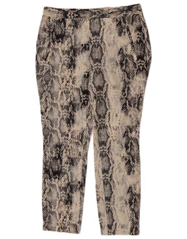 Pantaloni chino slim pentru femei Zara Medium L28 L27 Multicolor Animal Print