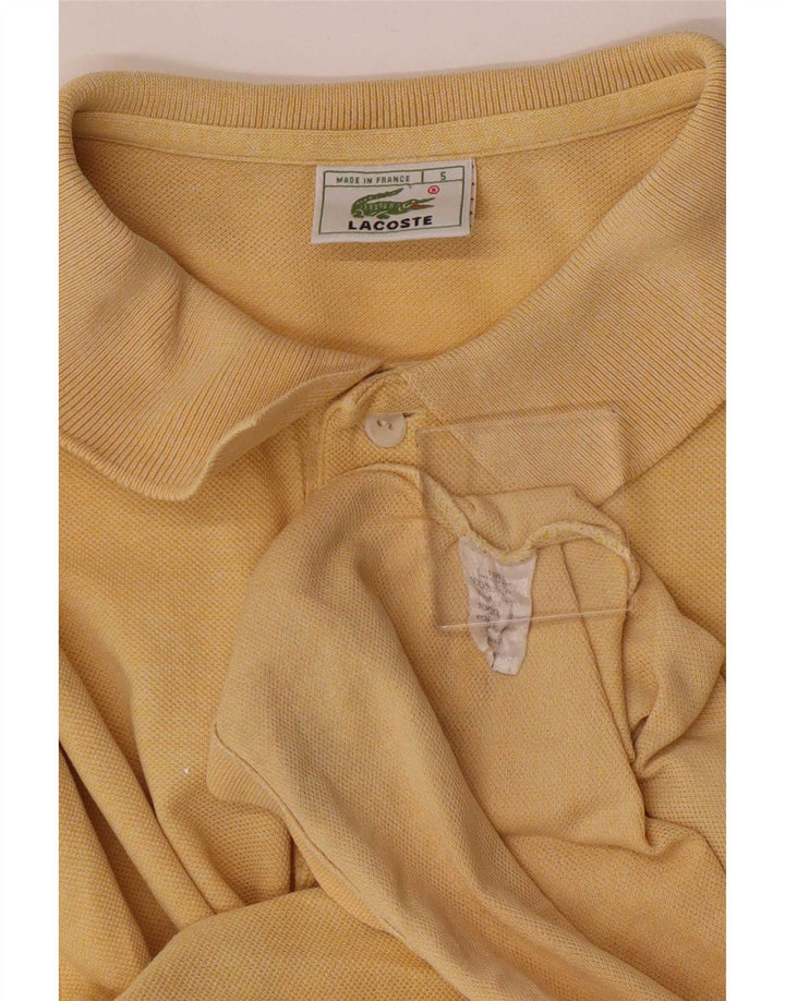 Tricou polo Lacoste pentru bărbați mărimea 5 mare, galben din bumbac