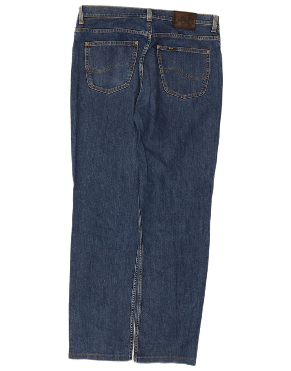 Blugi Lee Brooklyn Straight pentru bărbați W36 L31 Bumbac albastru