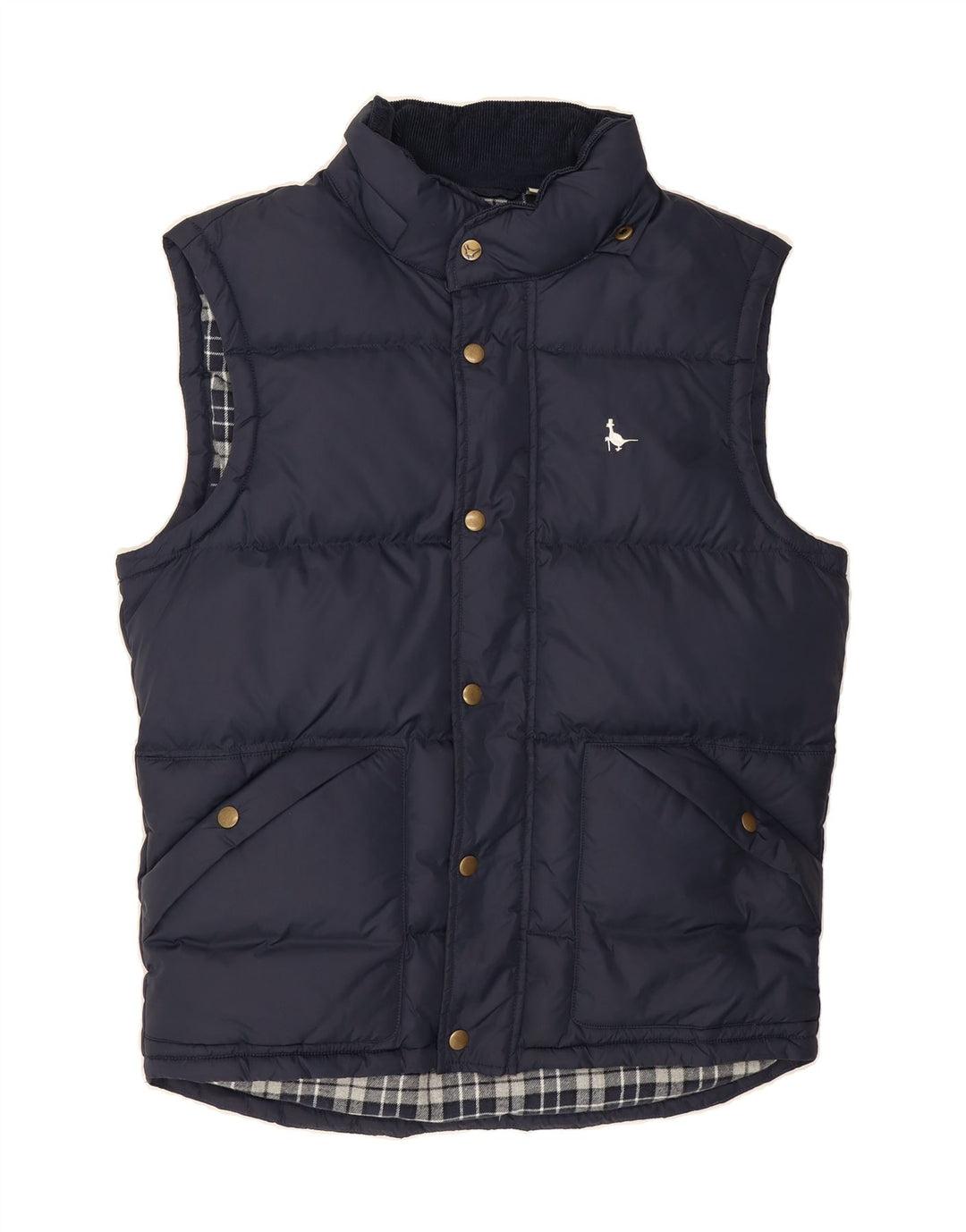 JACK WILLS Mens Padded Gilet UK 34 XS Navy Blue Polyester Vintage Jack Wills and Second-Hand Jack Wills from Messina Hembry 