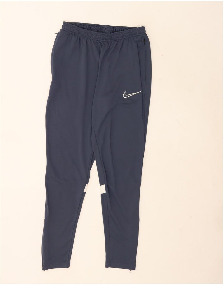 Pantaloni de trening Nike pentru bărbați, medii, bleumarin, poliester color bloc Sport
