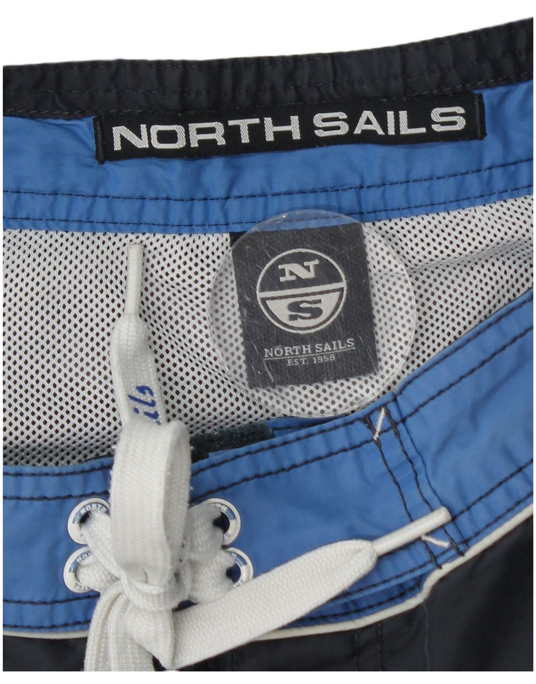 Pantaloni scurți de înot North Sails pentru bărbați, albastru mediu, poliamidă color bloc
