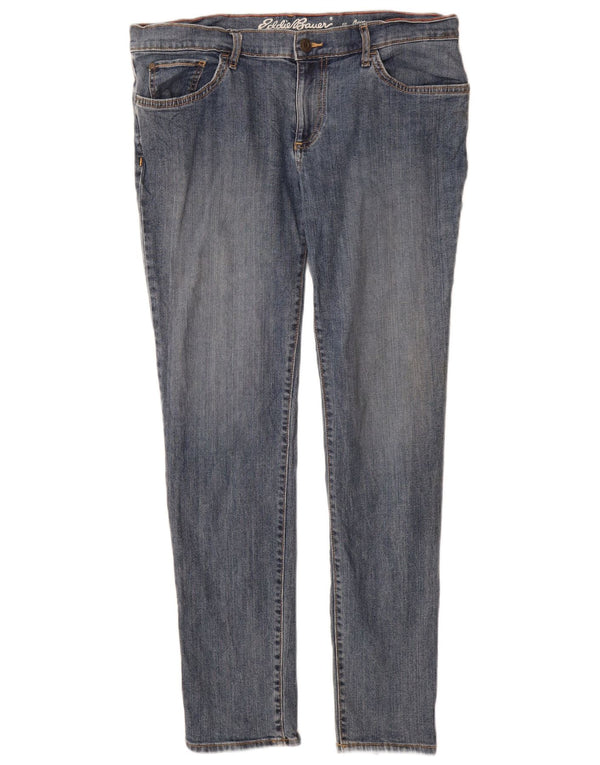 Blugi subțiri pentru femei Eddie Bauer US 10 Large W32 L30 Blue Bumbac