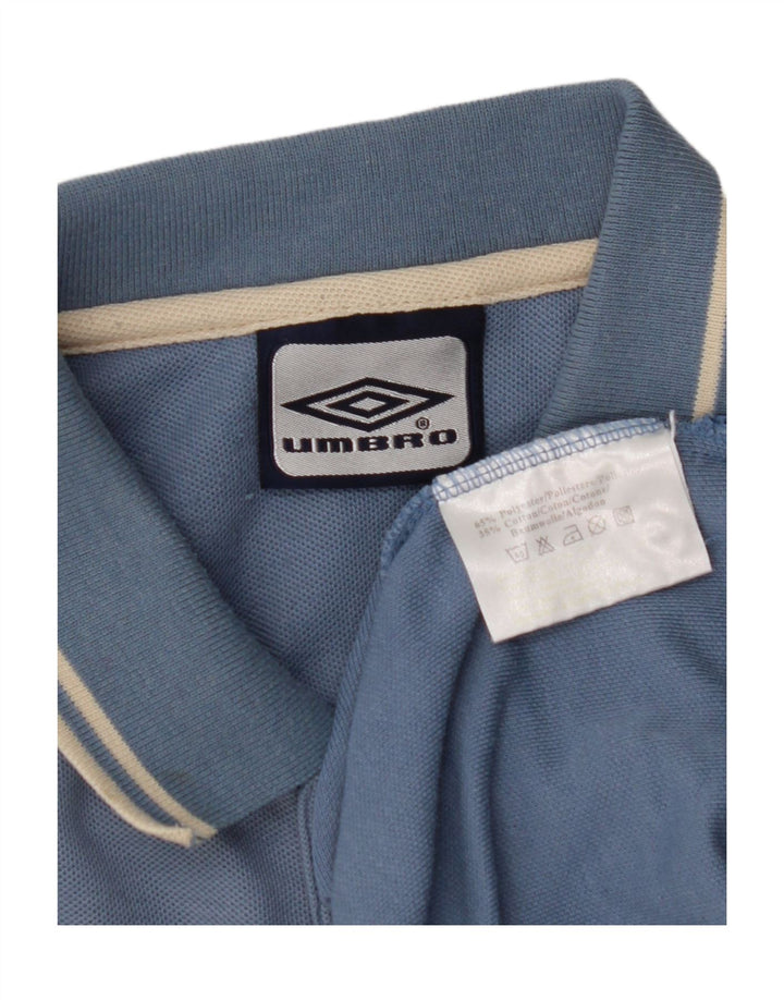 Tricou polo pentru bărbați Umbro UK 44/46 XL poliester albastru
