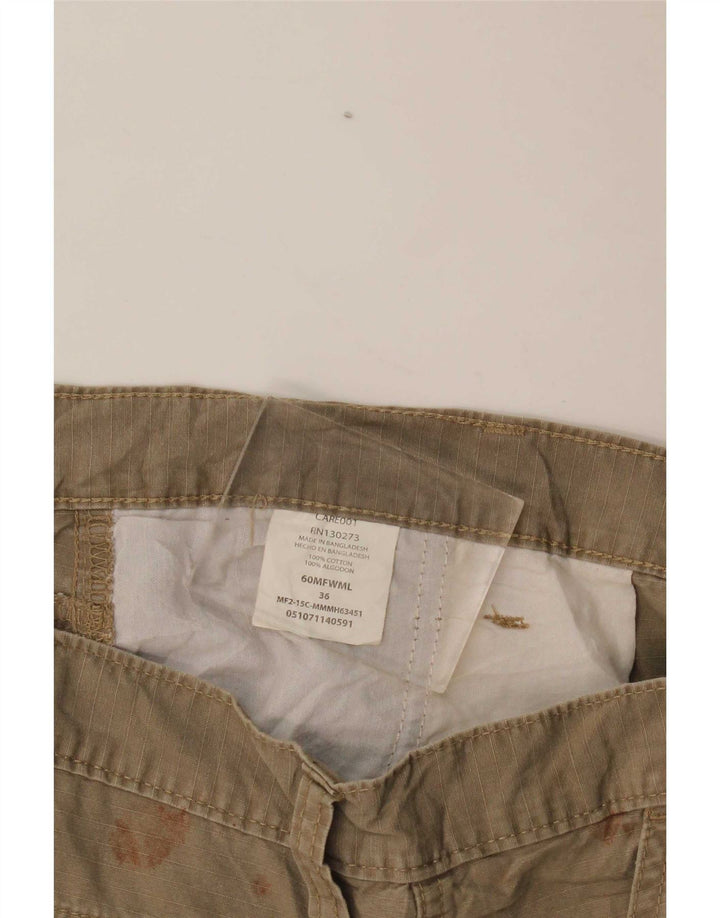 Pantaloni scurți cargo Wrangler pentru bărbați W36, bumbac mare kaki