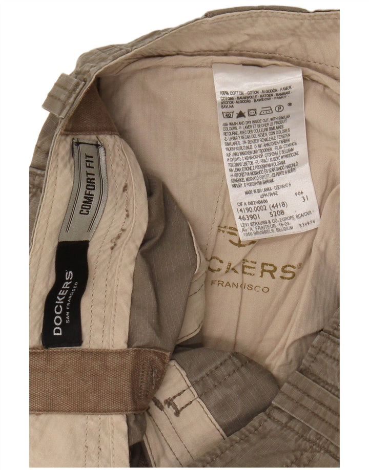 Pantaloni scurti cargo pentru bărbați Dockers Comfort Fit W31, bumbac mediu kaki