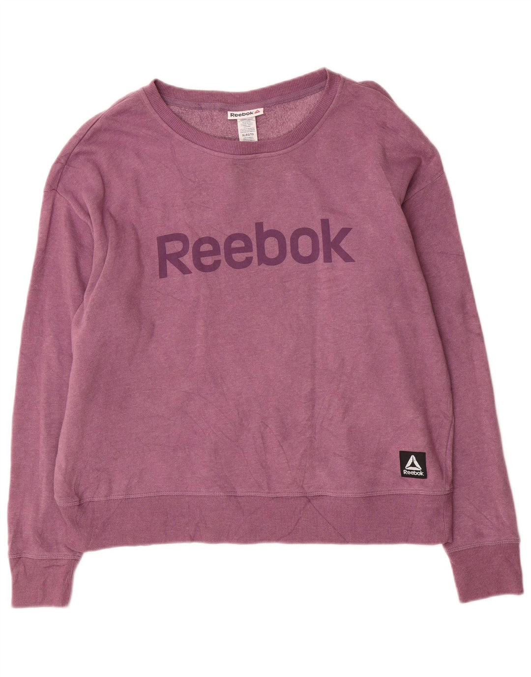 Pulover de hanorac supradimensionat pentru femei Reebok, UK 18 XL, bumbac violet