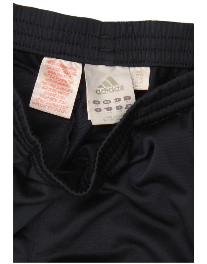 Pantaloni de trening Adidas băieți 11-12 ani poliester bleumarin