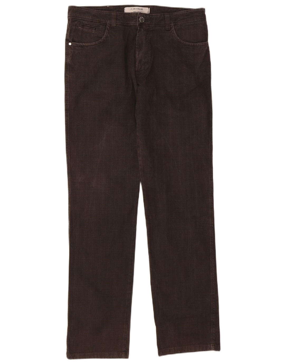 Pantaloni casual pentru bărbați J.E. Mc Collum IT 50 Large W36 L32 Brown Check