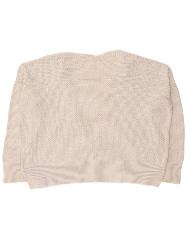Pulover cardigan supradimensionat pentru femei Gap UK 16 mare bumbac gri