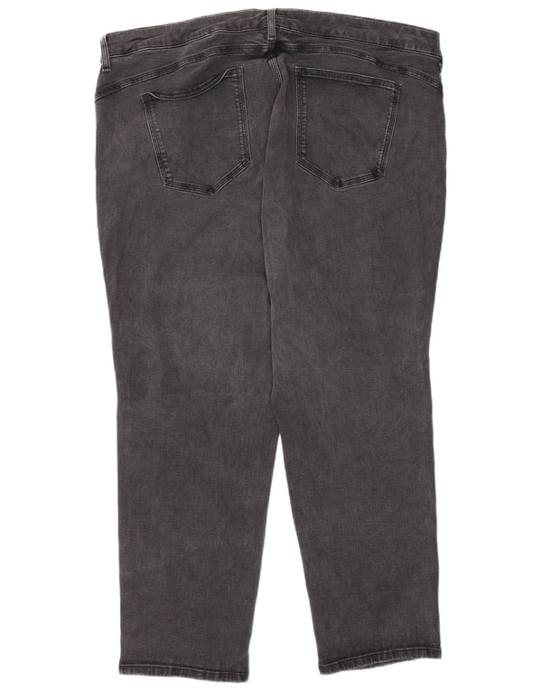 Blugi drepti pentru femei Marks & Spencer UK 24 4XL W44 L27 bumbac gri