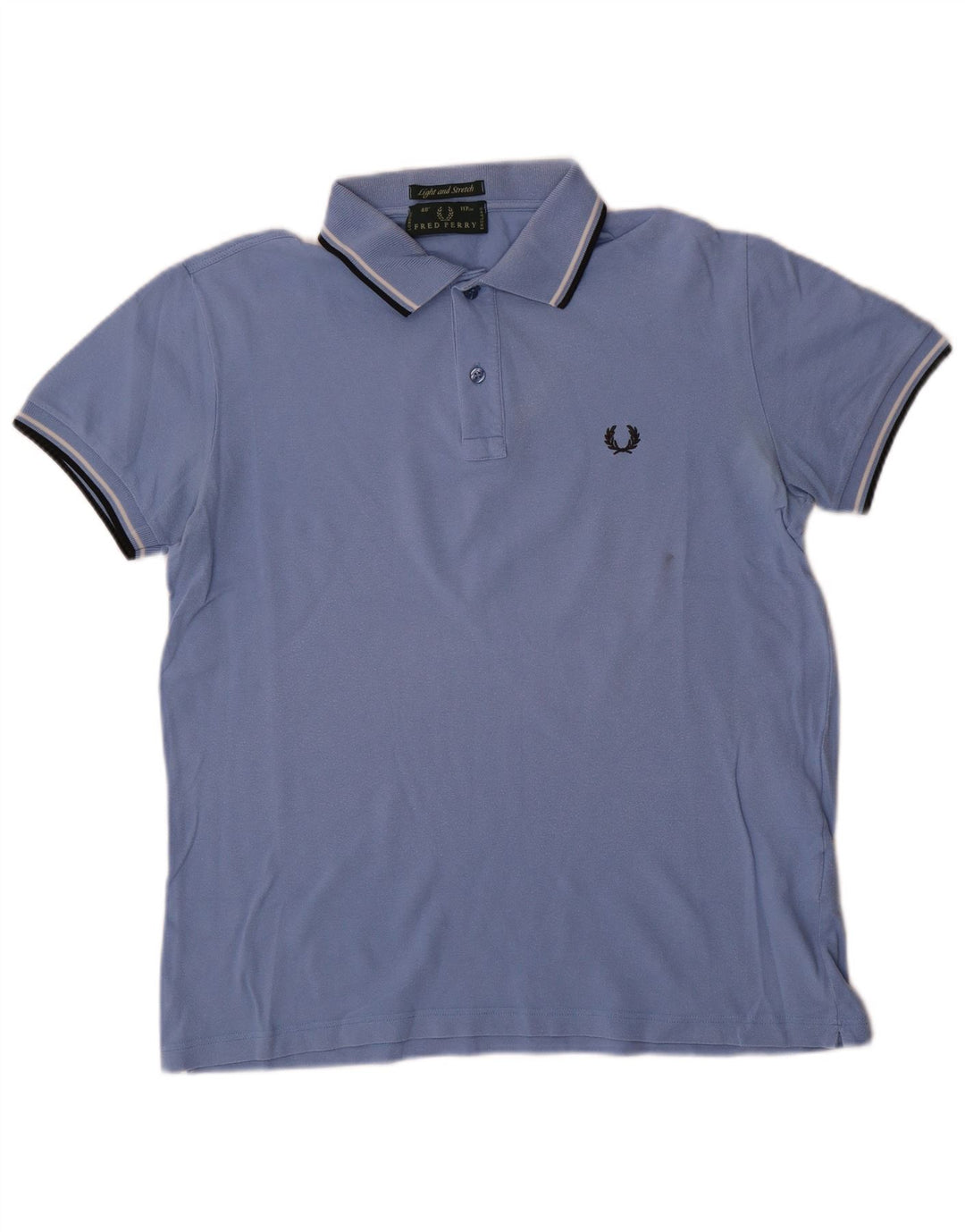 Cămașă polo pentru bărbați Fred Perry, ușor și elastic, mare albastru