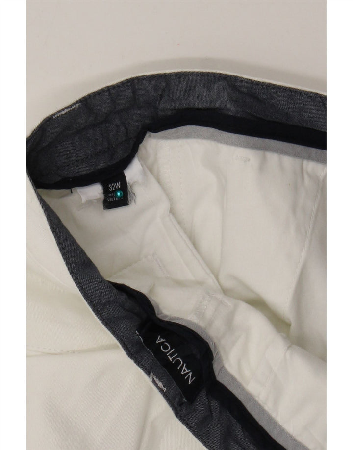 Pantaloni scurți chino pentru bărbați Nautica W32 Medium White