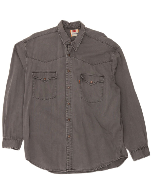 Cămașă pentru bărbați Levi's XL bumbac gri