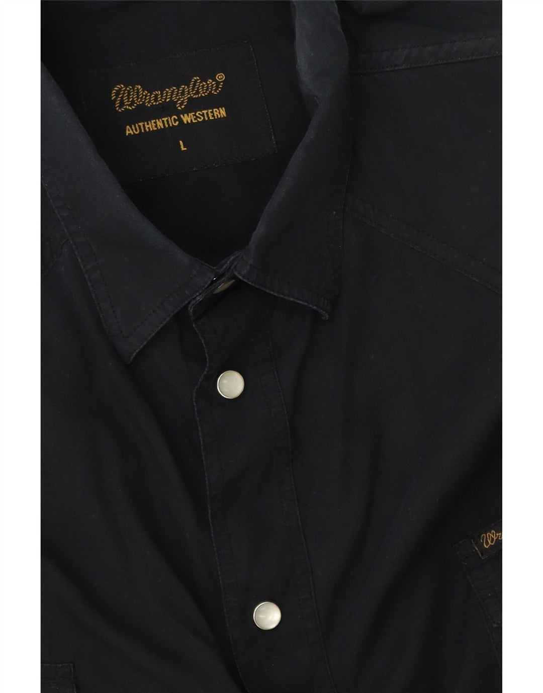 Cămașă Wrangler pentru bărbați, mare neagră