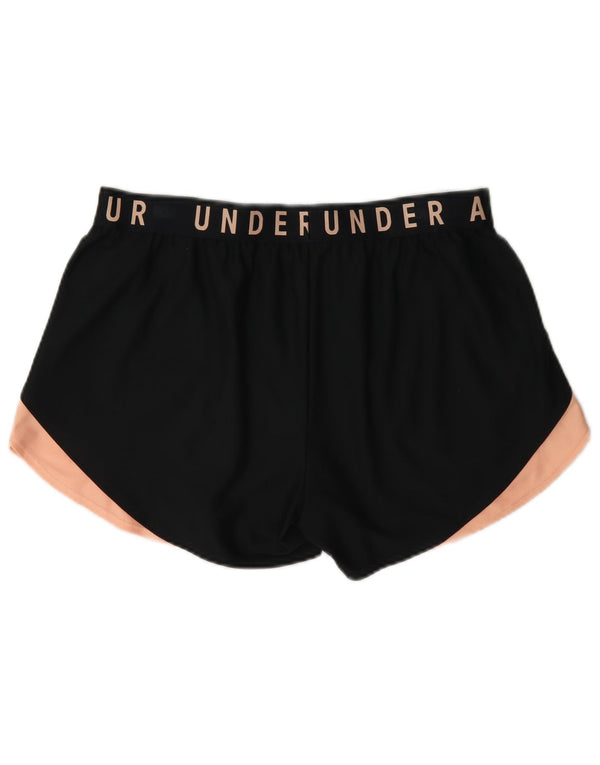 Pantaloni scurți sport Under Armour pentru femei Heat Gear Graphic UK 16 Large Black