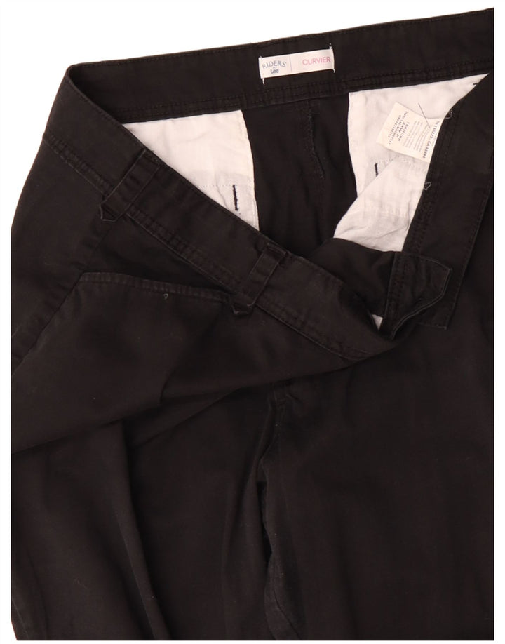 Pantaloni casual drepti pentru femei Lee US 24 4XL W48 L30 Bumbac negru