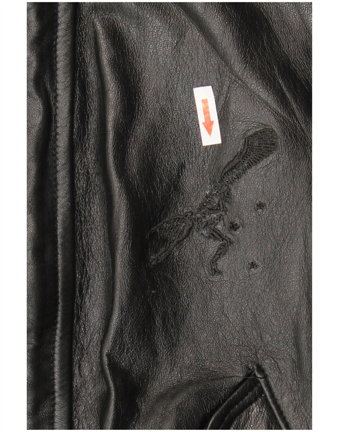 Jachetă de piele pentru bărbați VINTAGE UK 36 Piele neagră mică