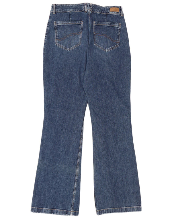 FAT FACE Blugi evazați pentru femei UK 12 Medium L30 L32 Bumbac albastru