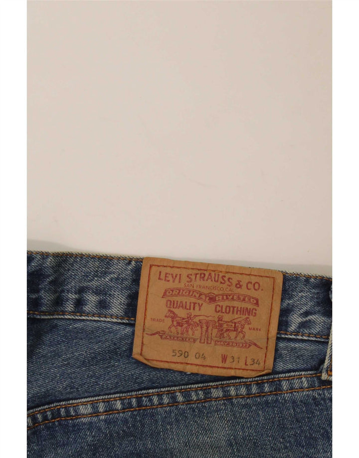 Blugi drepti 590 pentru femei Levi's W31 L32 Bumbac albastru