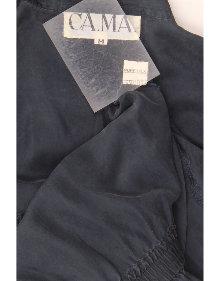 Combi pentru femei VINTAGE UK 14 Medium Bleumarin Mătase