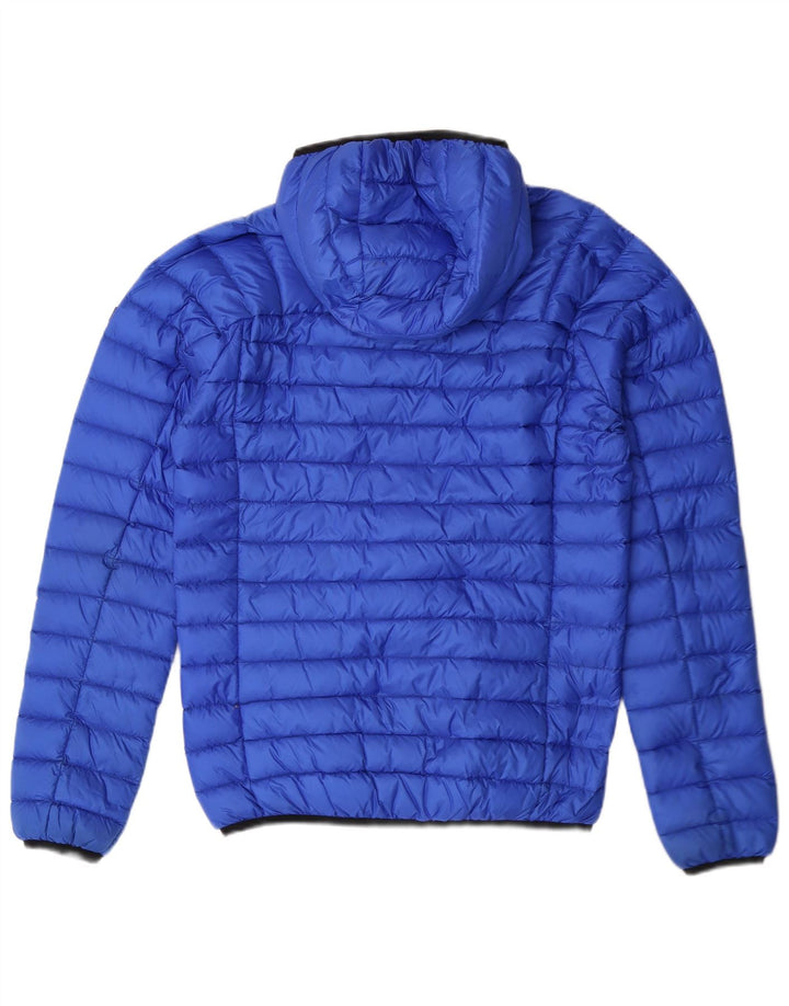 Jachetă căptușită cu glugă pentru bărbați SUPERDRY Core UK 36 Small Blue Nylon