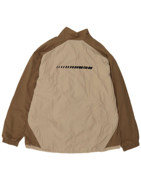 Jachetă de top pentru trening cu grafică Nike pentru bărbați UK 45/47 XL bej color block