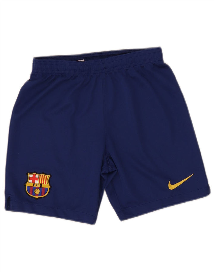 Pantaloni scurți sport Nike pentru băieți Barcelona 8-9 ani, poliester mici, bleumarin