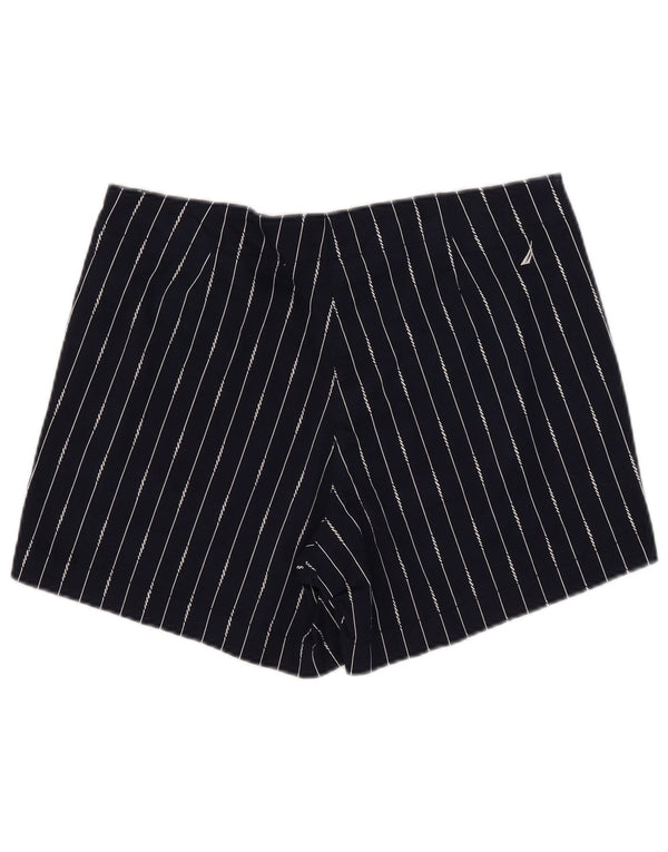 Pantaloni scurti chino Nautica pentru femei US 12 Large W35 Bleumarin, bumbac cu dungi