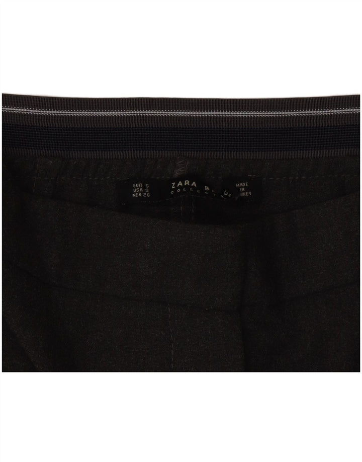 ZARA Womens Slim Chino Trousers Small W26 L29 Grey