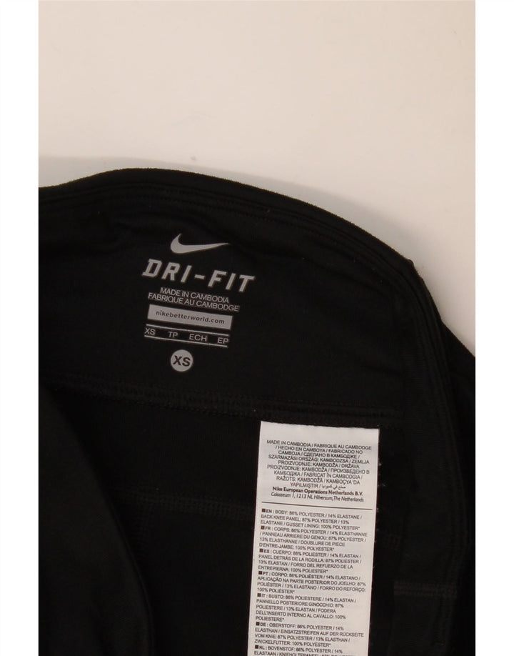Leggings Dri Fit NIKE pentru femei UK 6 XS poliester negru