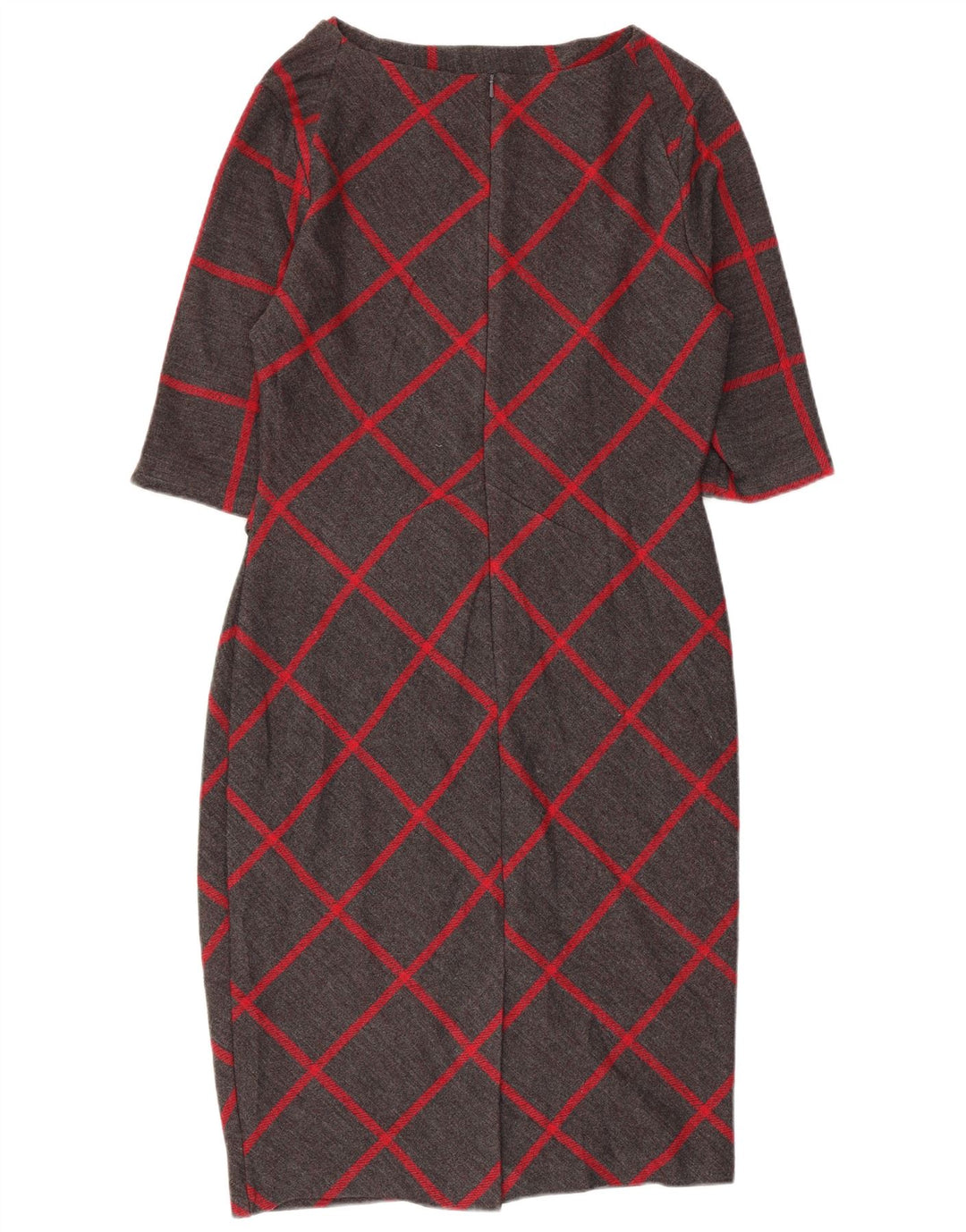 JASPER CONRAN Rochie cu mâneci 3/4 pentru femei UK 14 Medium Grey Check