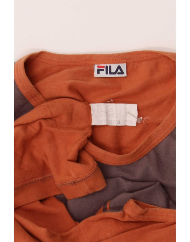 Vestă pentru bărbați Fila, mic maro, bumbac color bloc